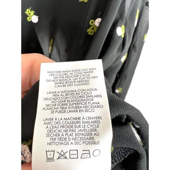 Cabi floral embroidered half button up top - Picture 8 of 10